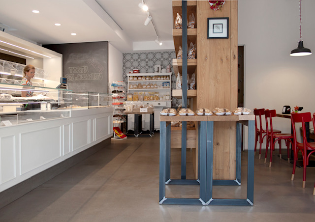 Microtopping vloer in winkel