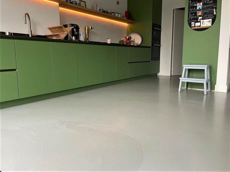 Ultratop vloer in woonhuis